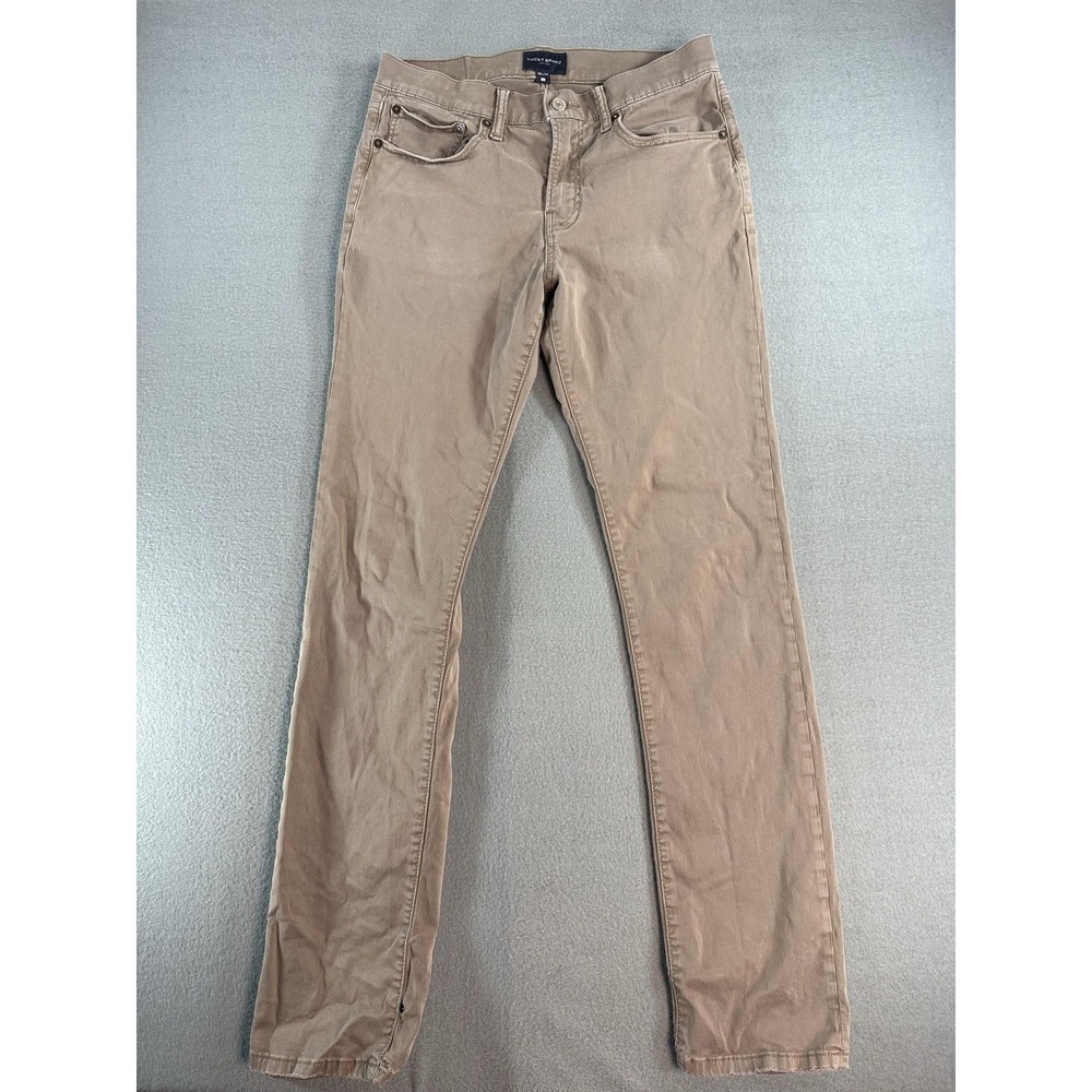 Lucky Brand Jeans Mens 30x30 Beige Khaki Slim Stretch Denim Casual Pants‎
